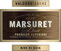 Etichetta del vino Valdobbiadene Prosecco Superiore Rive di Guia Brut