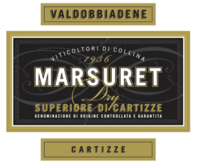 Etichetta del vino Valdobbiadene Superiore di Cartizze Dry