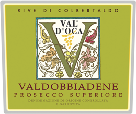 Etichetta del vino Valdobbiadene Prosecco Superiore Rive di Colbertaldo Extra Dry