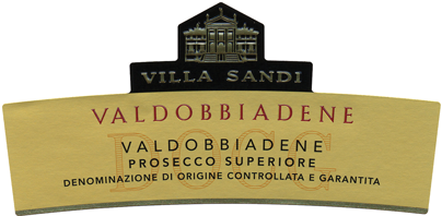 Etichetta del vino Valdobbiadene Prosecco Superiore Extra Dry