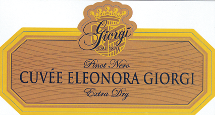 Etichetta del vino Cuvée Eleonora Giorgi Pinot Nero Extra Dry