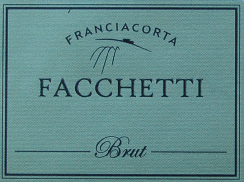 Etichetta del vino franciacorta brut