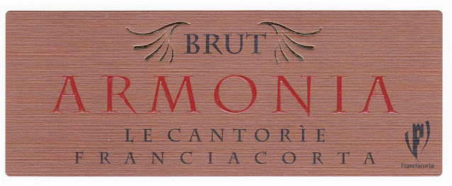 Etichetta del vino Franciacorta Armonia Brut