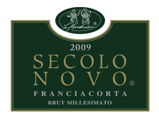 Etichetta del vino Franciacorta Secolo Novo Brut
