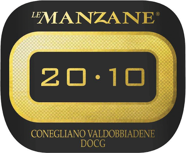 Etichetta del vino Conegliano Valdobbiadene 20.10 Extra Dry 2016
