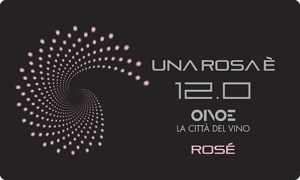 Etichetta del vino Emilia Una Rosa è 12.0 Rosé Extra Dry