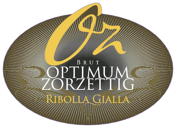 Etichetta del vino Optimum Zorzettig Ribolla Gialla Brut 2016