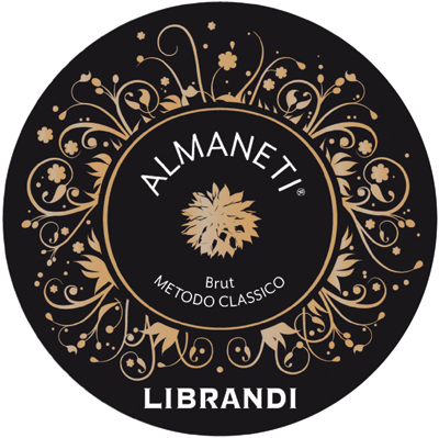 Etichetta del vino Almaneti Brut 2016