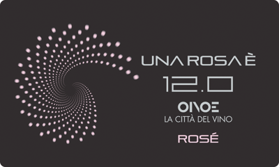Etichetta del vino Emilia Una Rosa è 12.0 Rosé Extra Dry