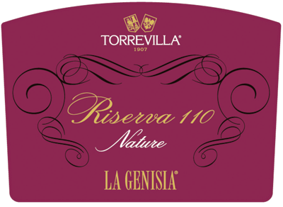 Etichetta del vino Oltrepò Pavese Metodo Classico Pinot Nero Riserva 110 La Genisia Nature Brut 2013
