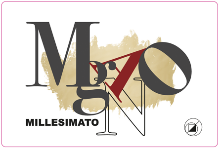 Etichetta del vino Magno Brut 2018