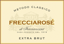 Etichetta del vino Frecciarosé Extra Brut 2016