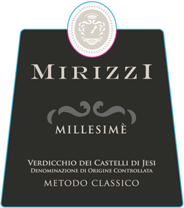 Etichetta del vino Verdicchio dei Castelli di Jesi Millesimè Extra Brut 2016