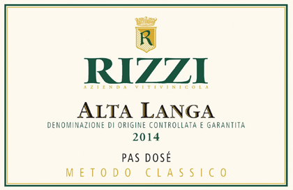 Etichetta del vino Alta Langa Pas Dosé 2014