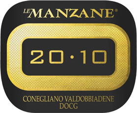 Etichetta del vino Conegliano Valdobbiadene 20.10 Extra Dry 2018