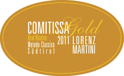 Etichetta del vino Alto Adige Riserva Comitissa Gold Brut 2011