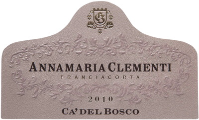 Etichetta del vino Franciacorta Riserva Cuvée Annamaria Clementi Rosé Extra Brut 2010