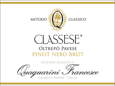 Etichetta del vino Oltrepò Pavese Metodo Classico Pinot Nero Classese Brut 2013