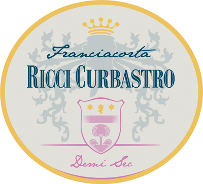 Etichetta del vino Franciacorta Demi-Sec