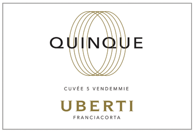 Etichetta del vino Franciacorta Quinque Extra Brut