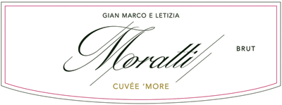 Etichetta del vino Oltrepò Pavese Metodo Classico Pinot Nero Moratti Cuvée ’More Brut