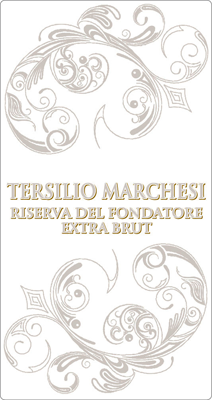 Etichetta del vino Tersilio Marchesi Riserva del Fondatore Extra Brut 2009