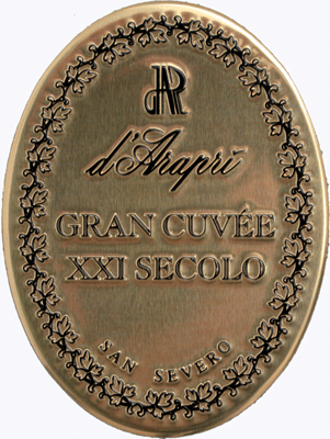 Etichetta del vino Gran Cuvée XXI Secolo Brut 2014