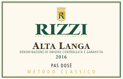 Etichetta del vino Alta Langa Pas Dosé 2016