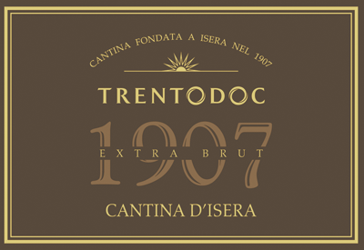 Etichetta del vino Trento 1907 Extra Brut 2015
