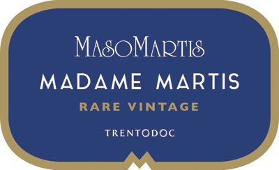 Etichetta del vino Trento Riserva Madame Martis Brut 2010