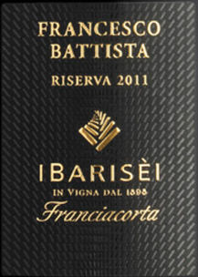 Etichetta del vino Franciacorta Riserva Francesco Battista Dosaggio Zero 2011