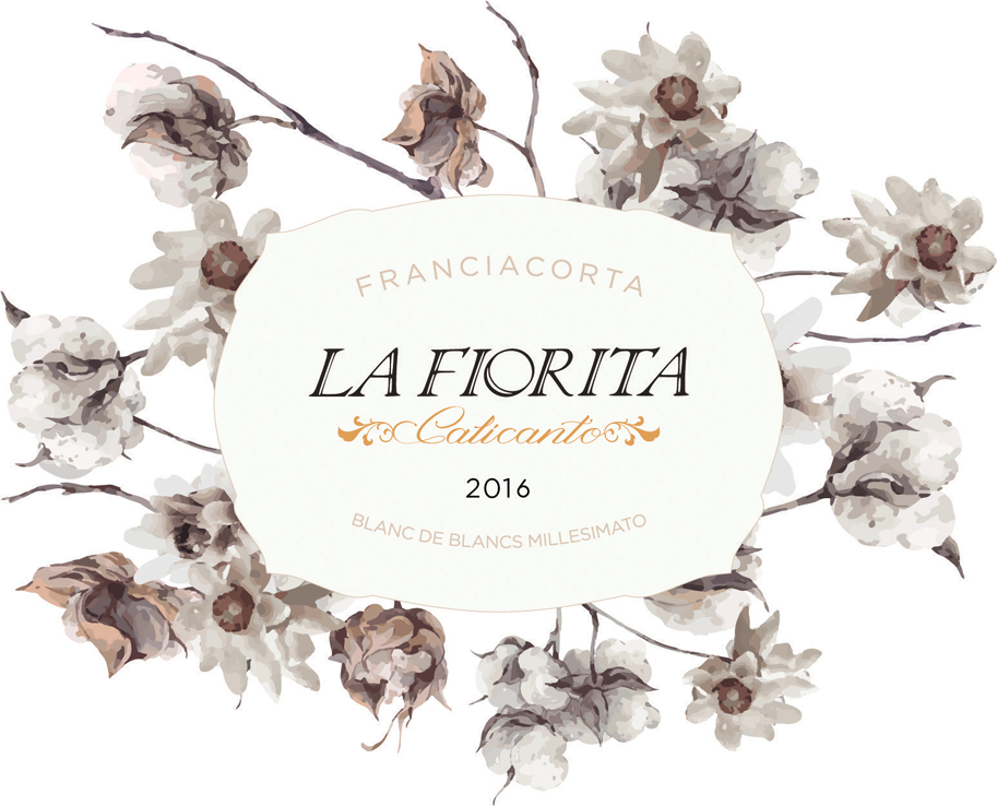 Etichetta del vino Franciacorta Calicanto Dosaggio Zero 2016