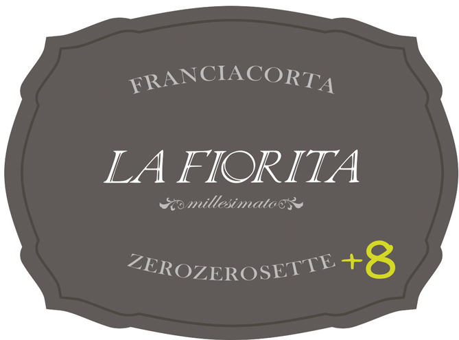 Etichetta del vino Franciacorta Zerozerosette+8 Dosaggio Zero 2015