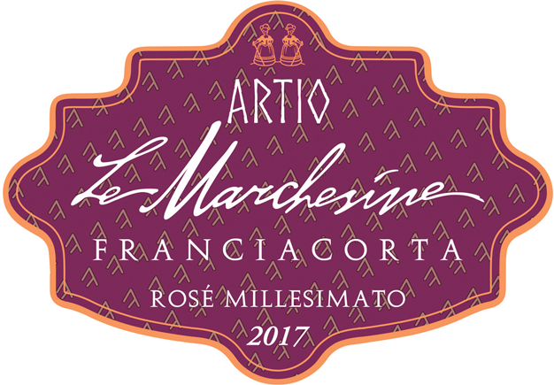 Etichetta del vino Franciacorta Artio Rosé Brut 2017