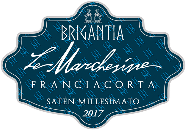 Etichetta del vino Franciacorta Brigantia Satèn 2017