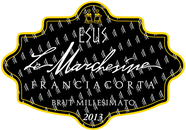Etichetta del vino Franciacorta Esus Blanc de Blancs Brut 2013