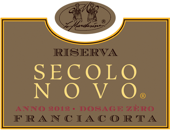 Etichetta del vino Franciacorta Riserva Secolo Novo Dosage Zéro 2012