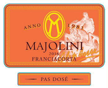 Etichetta del vino Franciacorta Aligi Sassu Pas Dosé 2016