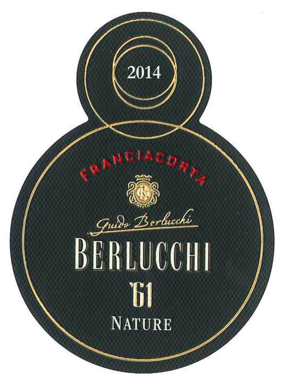 Etichetta del vino Franciacorta ’61 Nature 2014