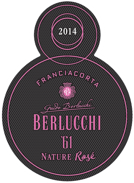 Etichetta del vino Franciacorta ’61 Rosé Nature 2014