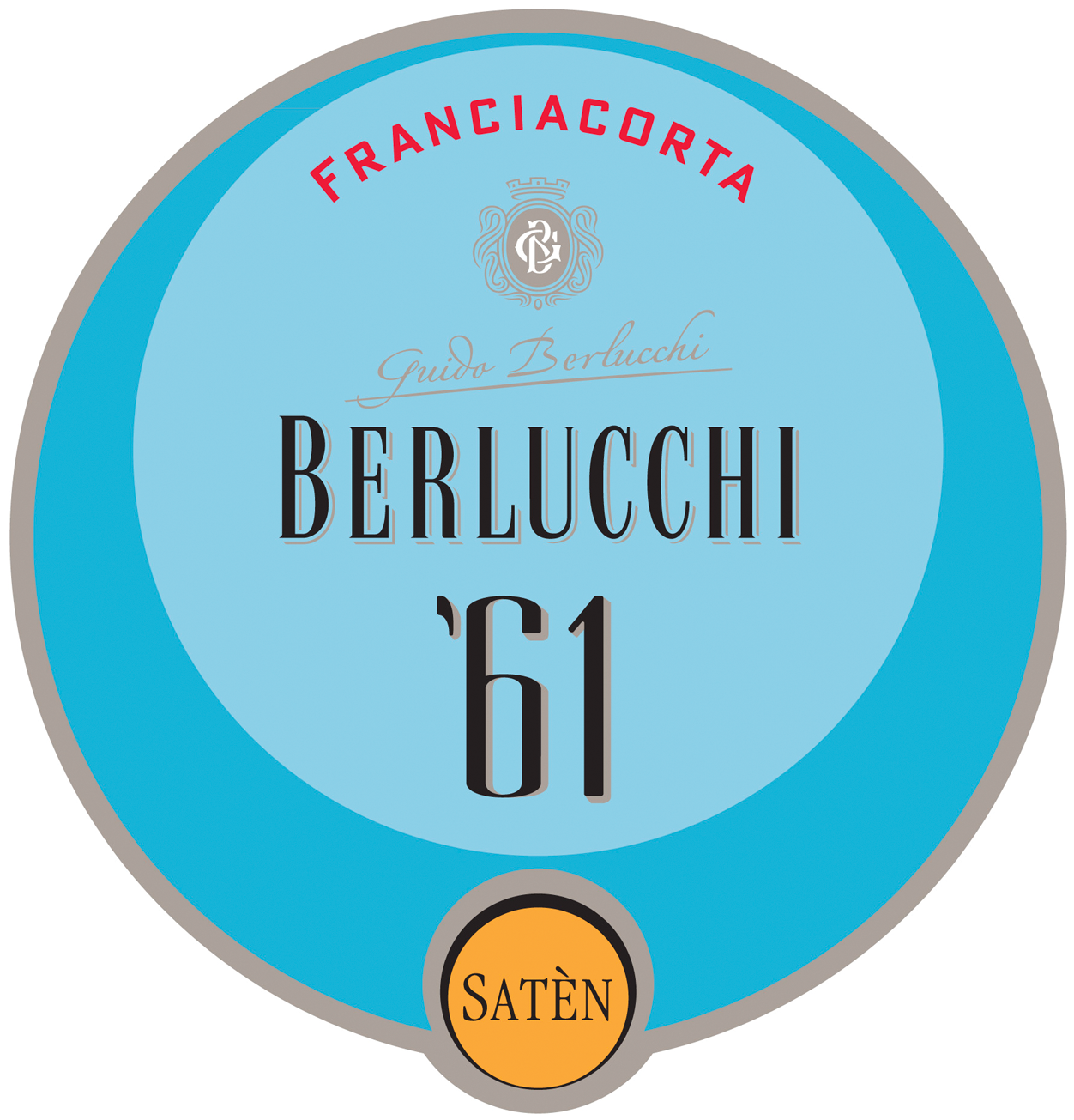 Etichetta del vino Franciacorta ’61 Satèn