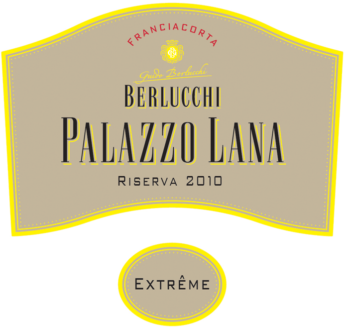 Etichetta del vino Franciacorta Riserva Palazzo Lana Extrême Extra Brut 2010
