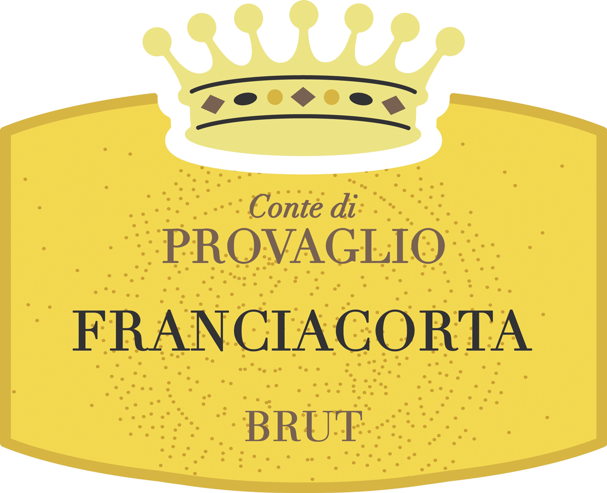 Etichetta del vino Franciacorta Conte di Provaglio Brut