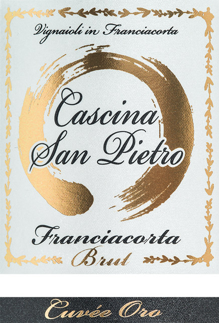 Etichetta del vino Franciacorta Cuvée Oro Brut