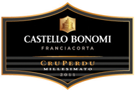 Etichetta del vino Franciacorta CruPerdu Grande Annata Extra Brut 2011