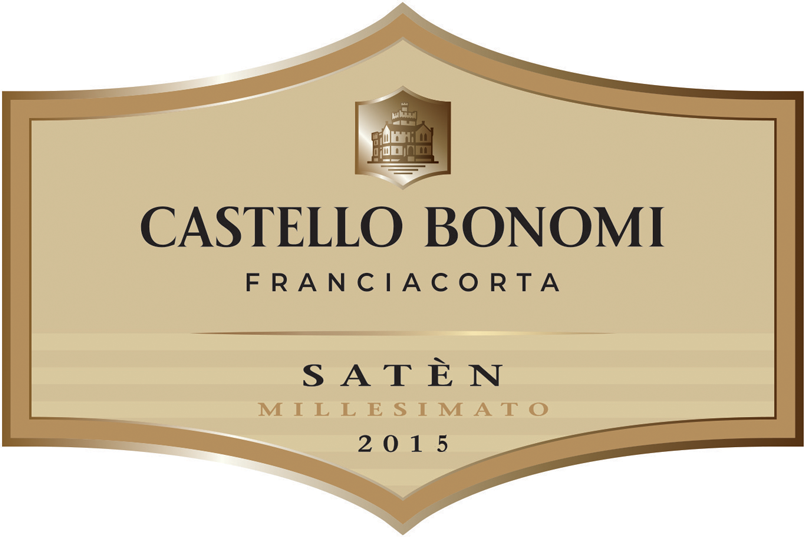 Etichetta del vino Franciacorta Satèn 2015