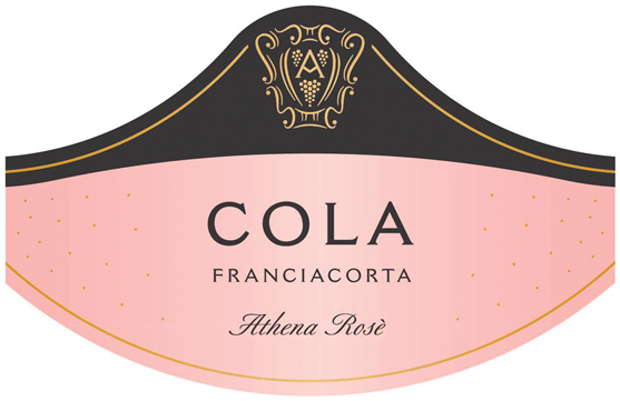 Etichetta del vino Franciacorta Athena Rosé Brut 2017