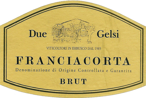 Etichetta del vino Franciacorta Brut