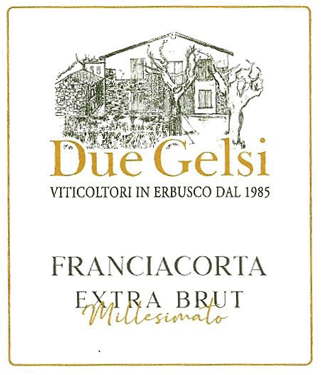 Etichetta del vino Franciacorta Extra Brut 2011