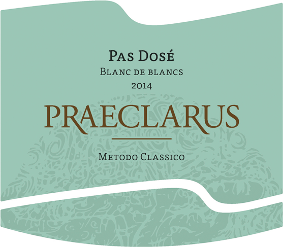 Etichetta del vino Alto Adige Praeclarus Blanc de Blancs Pas Dosé 2014